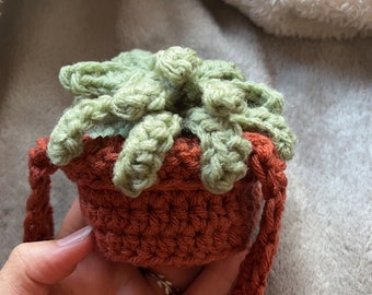 Crochet Car hanging plant