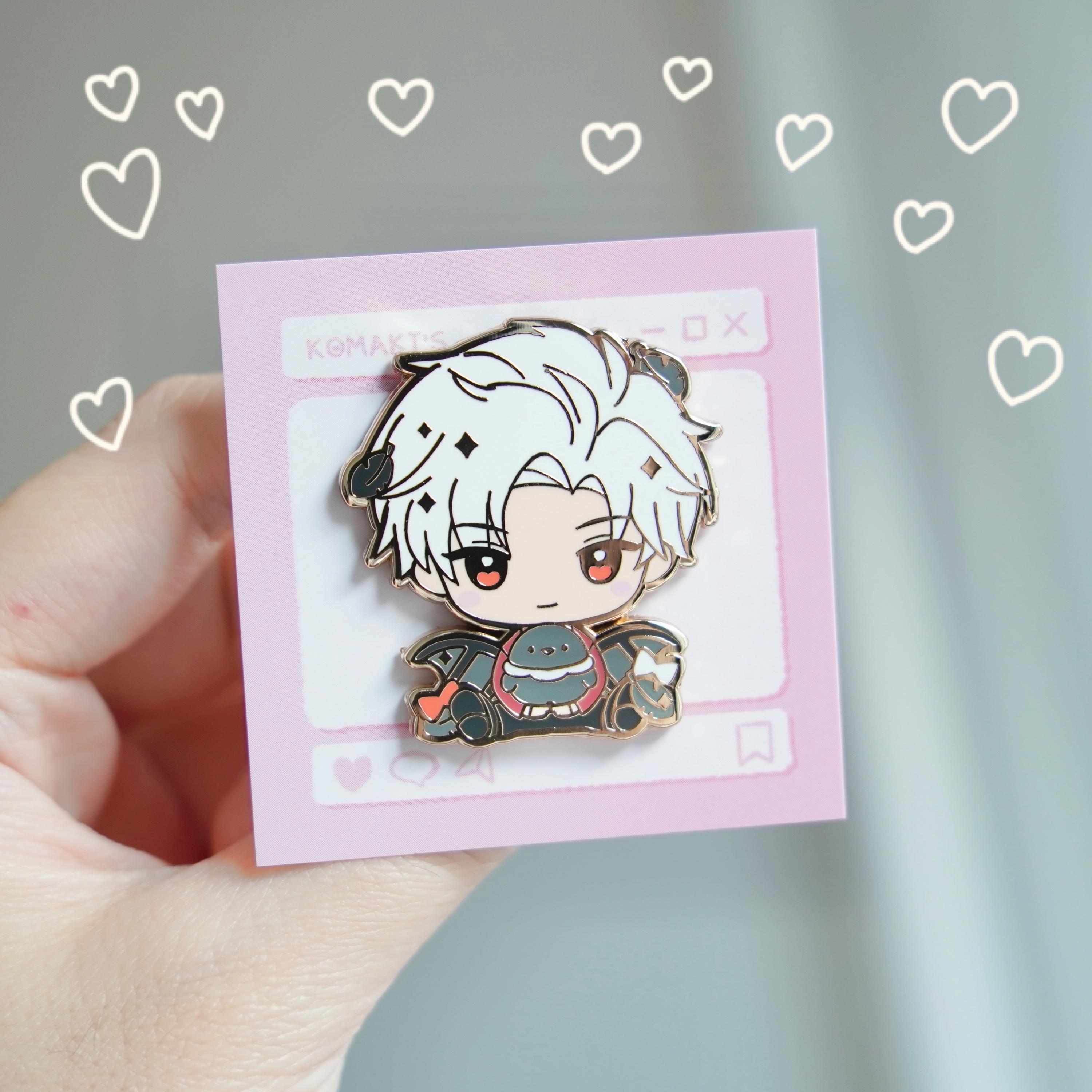 LADS Chibi Hug Enamel Pins: Zayne Sylus Rafayel Caleb Xavier Love