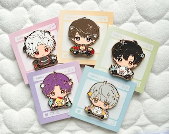 チルboyさま LADS Chibi Hug Enamel Pins: Zayne Sylus Rafayel Caleb Xavier Love