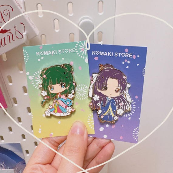 Spring Maomao Jinshi Hanfu Enamel Pin – Anime Fan Art, Hanfu Aesthetic Collectible, Seasonal Gift for Pin Lovers