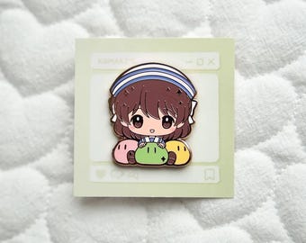Clannad Dango Ushio Chibi Hug Enamel Pin – Fanmade Emotional Anime Gift