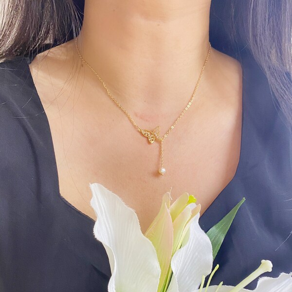 Butterfly Jewelry Necklace - Etsy