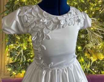 First Holy Communion Dress, flower girl formal gown