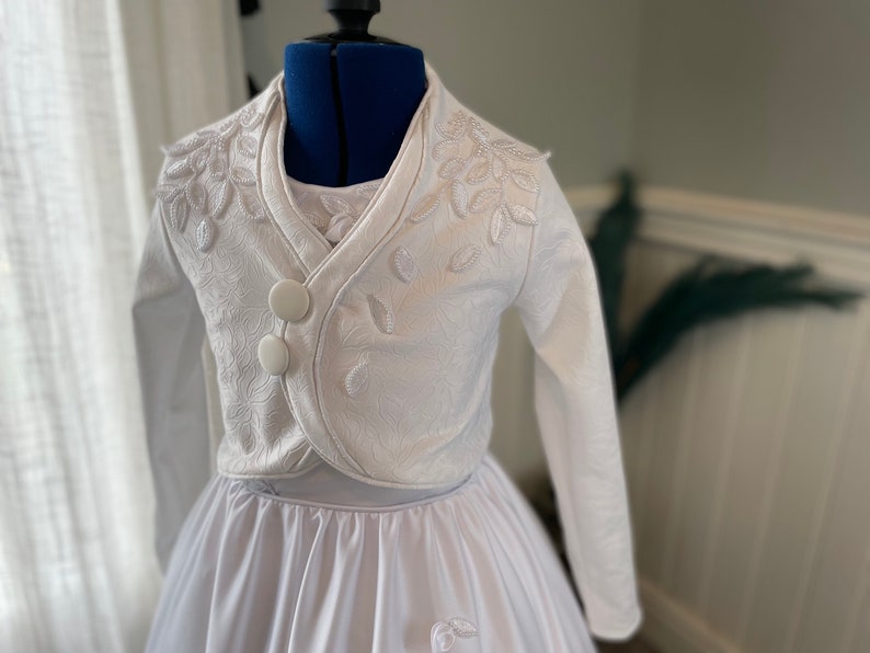 Girls First Holy Communion Flower Girl Bolero, Jacket, Cardigan Etsy