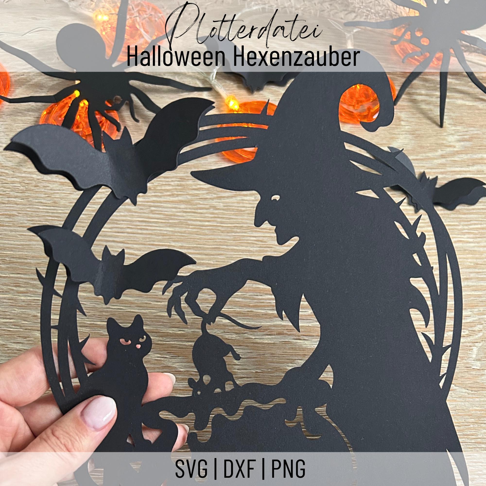 Lot De 4 Grandes Décos Halloween Pour Fenêtres - Silhouettes Effrayantes (sorcières, Monstres...)