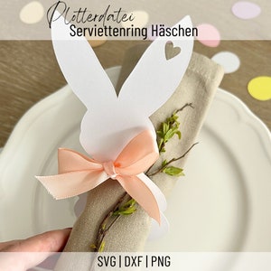 File plotter SVG, PNG, DXF Pasqua, coniglietto, portatovagliolo e coriandoli di uova