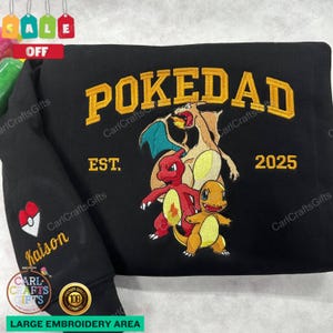Custom Anime Embroidered Sweatshirt – Personalized Anime Lover Shirt – Unique Embroidered Gift for Fans
