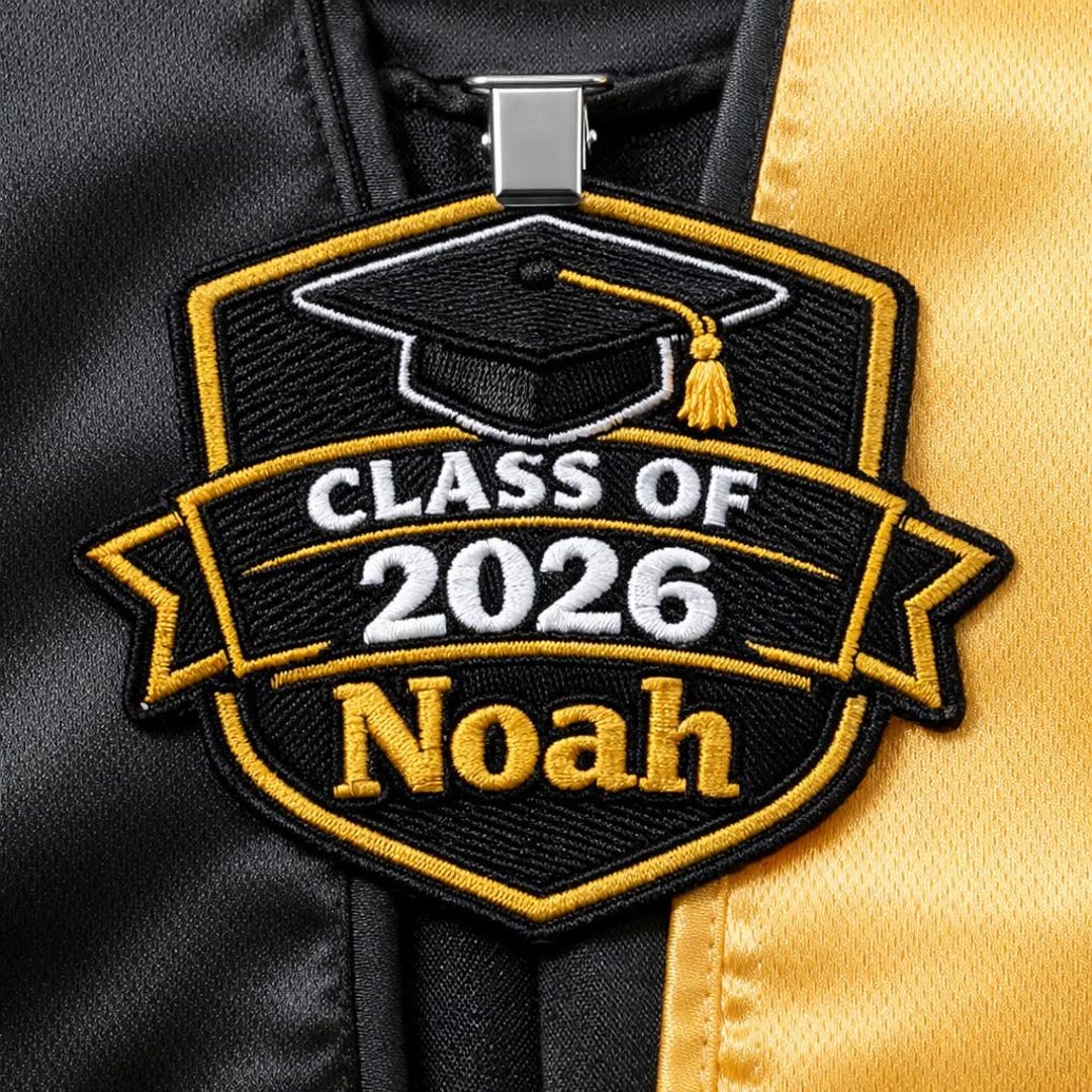 Ase Gradution Patch Custom Embroidered Graduation Patch Class of 2026 Personalized Name ...