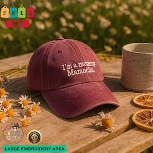 Funny “Mommy Mamacita” Embroidered Hat – Love Island Viral Quote Cap – Reality TV Meme Mom Gift – Huda-Inspired Baseball Cap