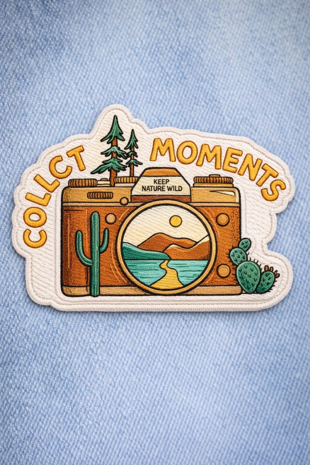 Camera Pvc Patch Custom Embroidered Vintage Camera Patch Collect Moments Travel Nature ...