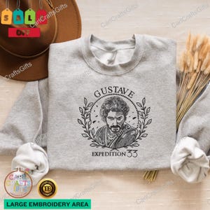Besticktes Gustave Expedition 33 Sweatshirt & Hoodie - Clair Obscur Spiel-inspiriertes Kleidungsstück - Einzigartiges Gamer Geschenk für Expedition 33 Fans