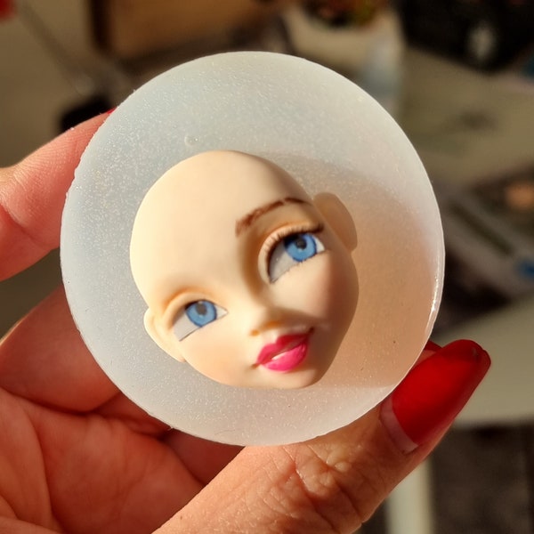 Doll Face Mold Etsy