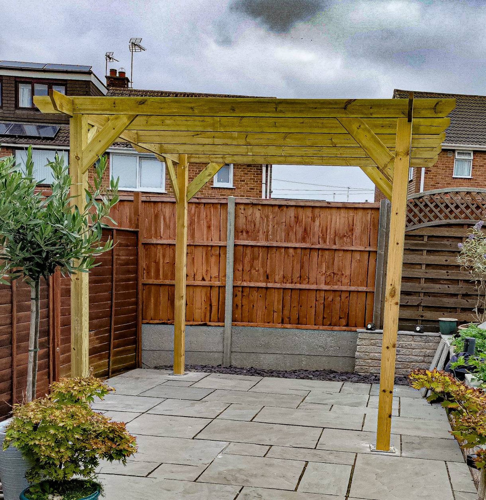 Solid Wood Gazebo Pergola - Etsy UK