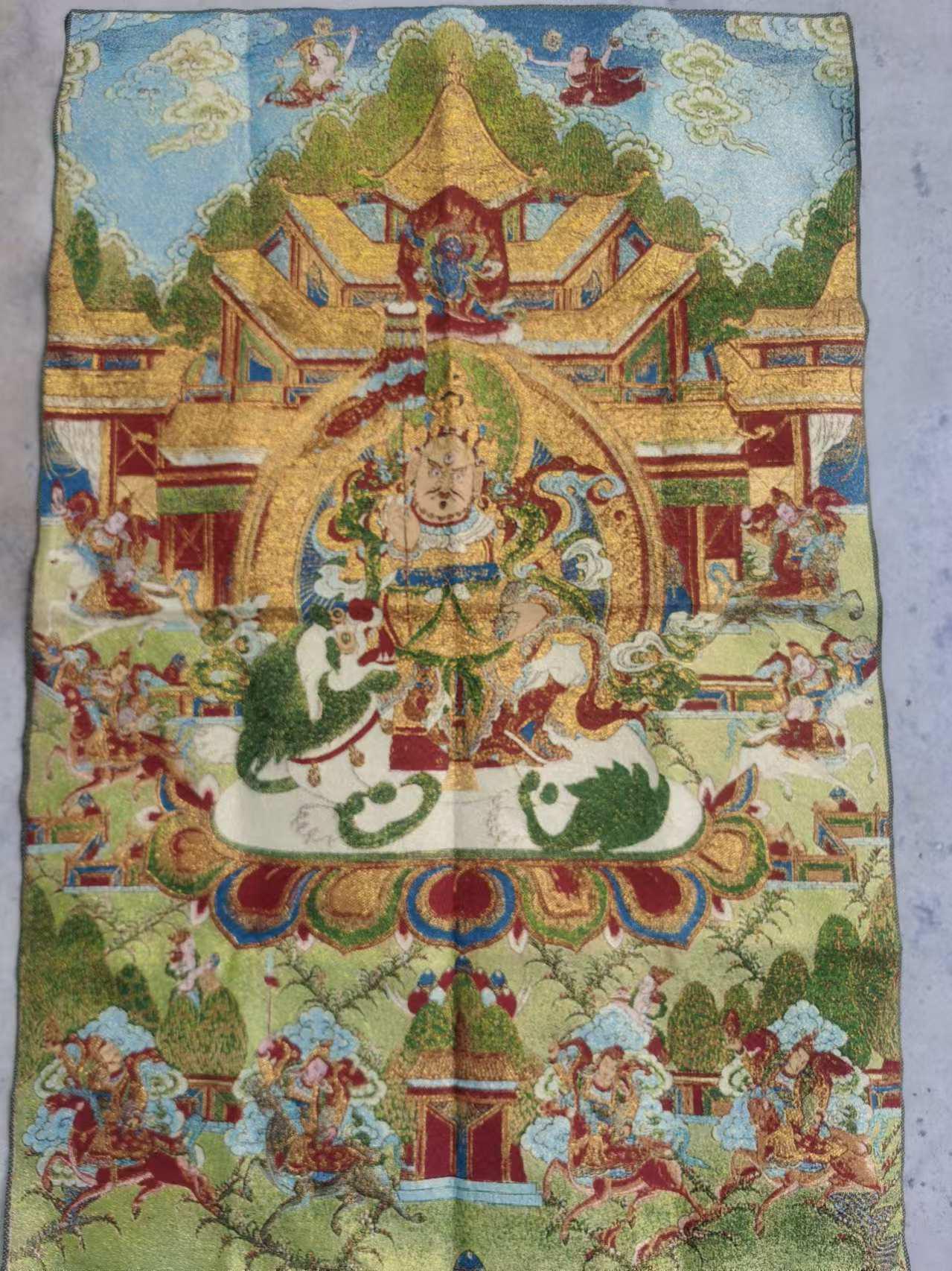 絵画　チベット宗教 35インチの仏陀タンカ、チベット仏教の経典タンカ絵画、ネパールの絵画