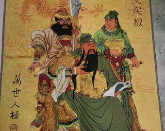 35インチの精巧なタンカ、チベット仏教の経典タンカ絵画、ネパールの