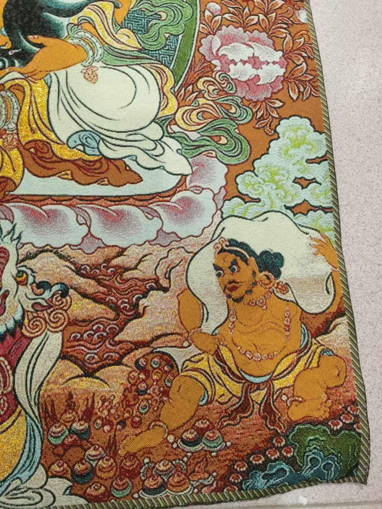 絵画　チベット宗教 絵画 チベット宗教 35インチのチベット仏教タンカ画、瞑想する仏陀像