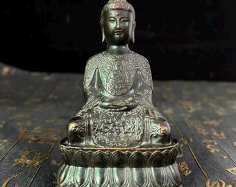 銅製の仏像、室内装飾、屋外用仏像、禅風水、菩薩仏、瞑想、幸運と健康