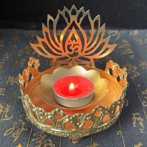 Mini Mindful Meditation Kerzenhalter, Yoga Kerzenhalter, Lotus Kerzenhalter, Teelichthalter, Zen Kerzenhalter Buddha Teelichthalter