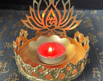 Mini Mindful Meditation Candle Holder, Yoga Candle Holder,Lotus  Candle Holder, Tealight Holder, Zen Candle Holder Buddha Tea Light Holder 8