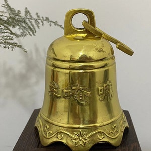 Nepal Bell Brass Cast, Ideal for Chakra Healing, Balancing Meditation Yoga Rituals  included Dorje, Tibet Taoism Bell Blessing  Decorative .