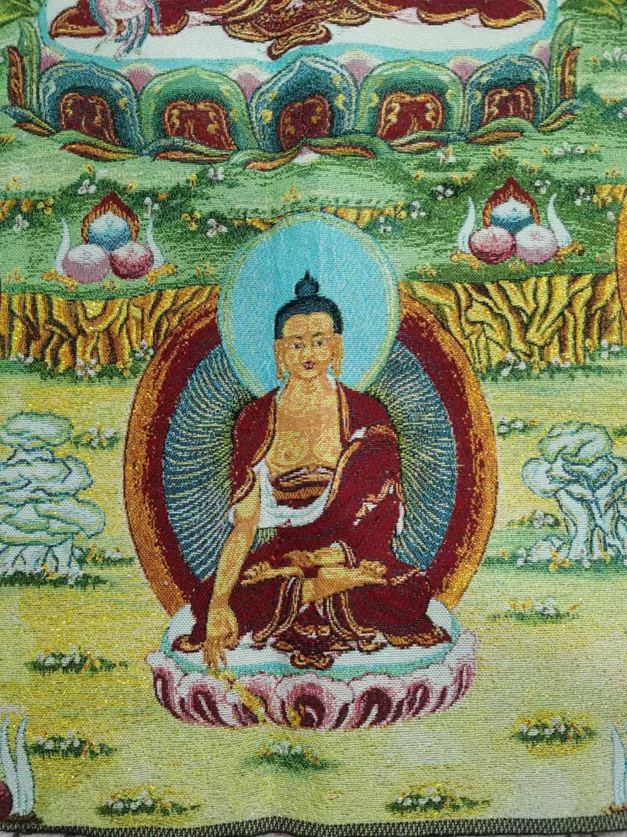 35インチ タンカ 掛け絵、チベット仏教経典タンカ絵画、ネパール