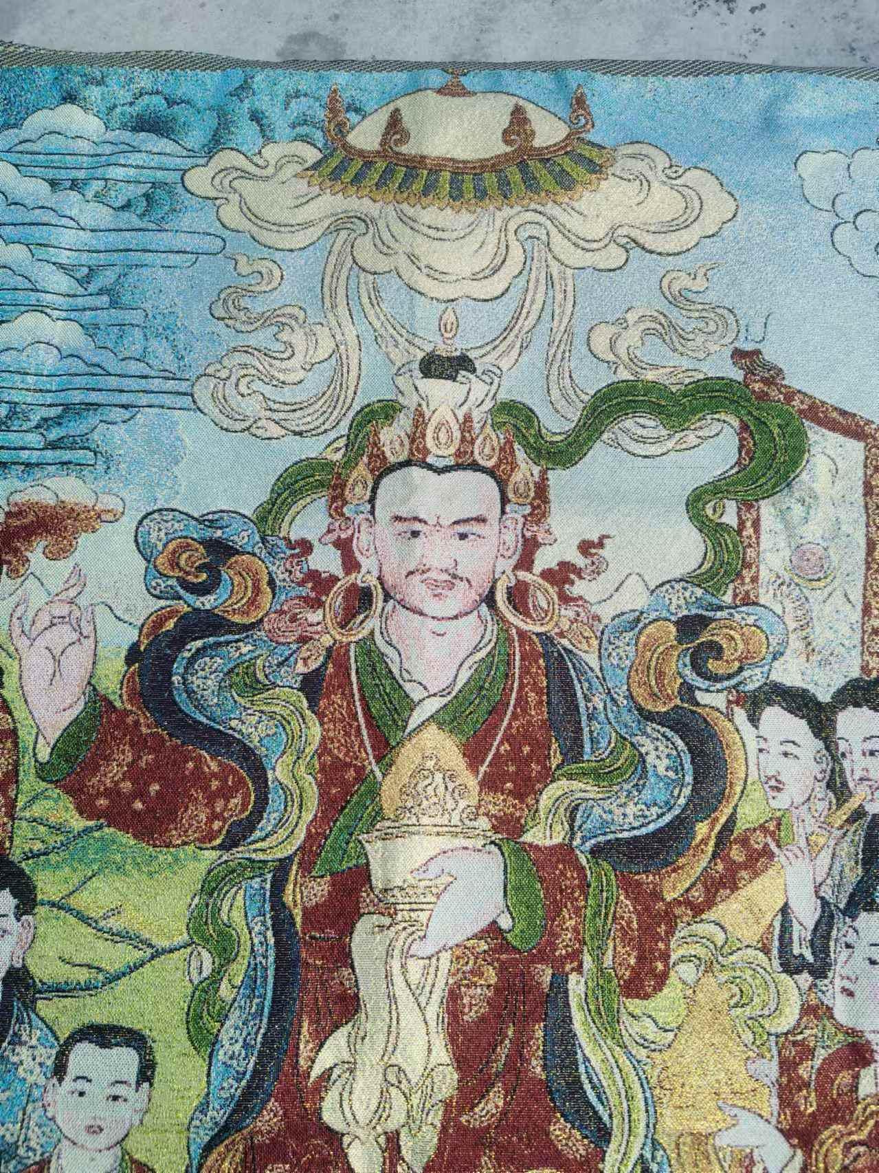 35インチの絶妙なタンカ、チベット仏教の経典タンカ絵画、ネパールの