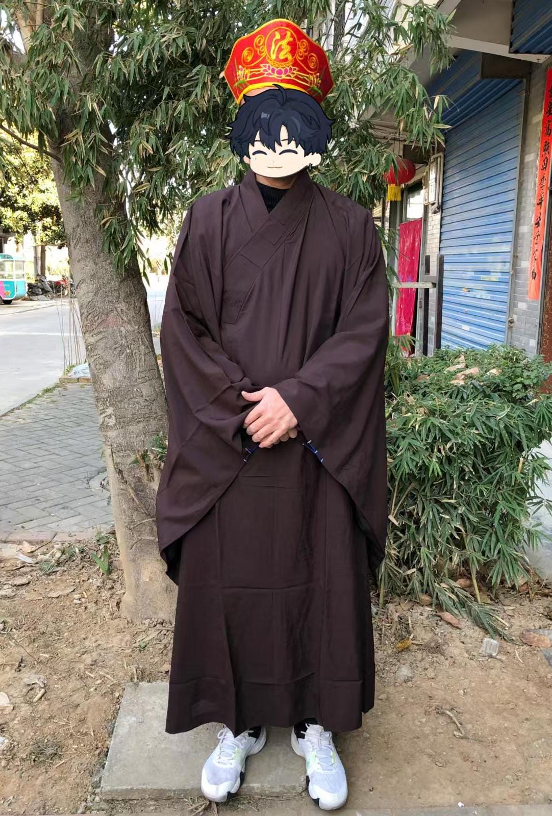 Shoalin Robe Monk Robe, Linen Kaftan, Long Linen Robe, Summer Buddhist Shaolin Monk ...