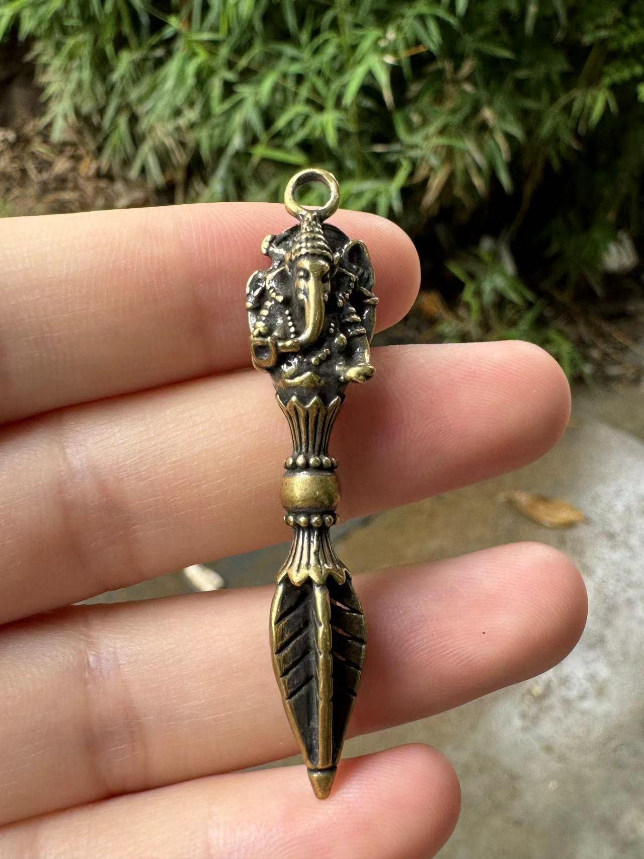 3xtibetan Budismo Dorje Vajra Phurba Amuleto Handmade Nepal Collectibles Em Promoção | Ofertas