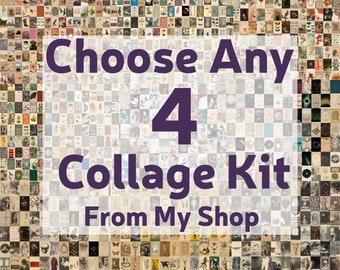 Customizable Photo Wall Collage Kit | Choose Any 4 (Digital Download)