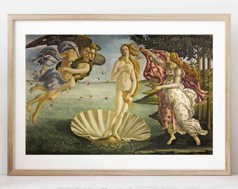 The Birth of Venus, Sandro Botticelli - fine art poster Renaissance art print