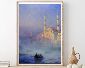 Constantinople landscape by Ivan Azaiovki fine art print reproduction on museum paper with archival ink