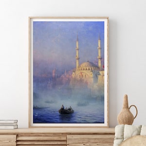 Constantinople landscape by Ivan Azaiovki  fine art print reproduction on museum paper with archival ink