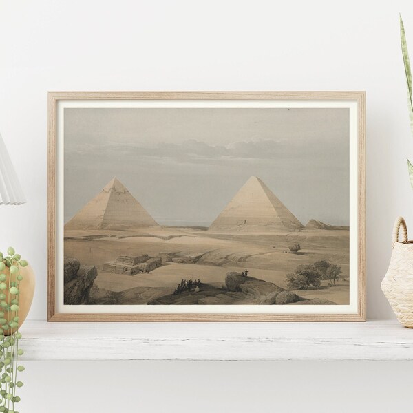 The great pyramids of Giza fine art Poster Oriental Egyptian