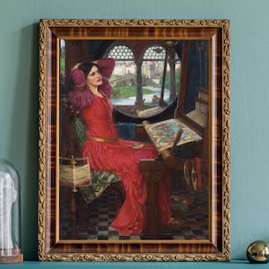 Lady of Shalott Poster von John William Waterhouse | Kunstdruck für Home Decor