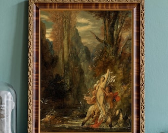 Deianira Abducted by Nessus – Gustave Moreau Centaur Painting Print – Mythological Art Poster