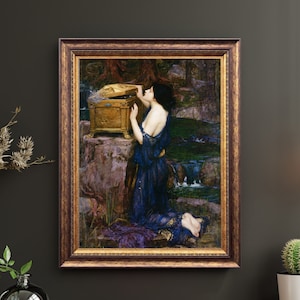 Pandora Pre-Raphaelite Kunstplakat von John William Waterhouse