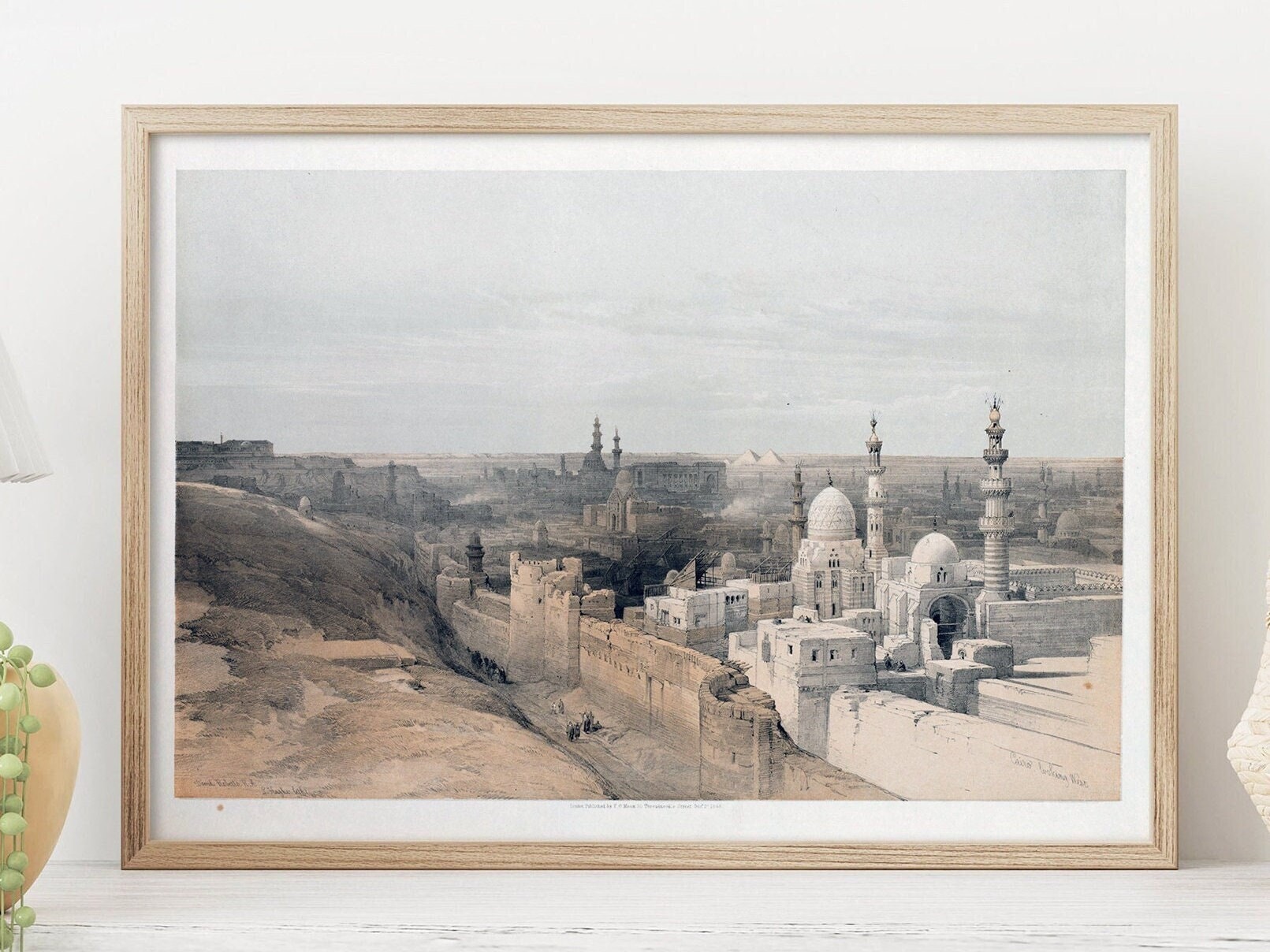 Poster Egypt Cairo Print on Museum Paper of a Color Drawing - Etsy