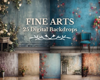 25 Fine Art Textured Digital Backdrops, Maternity Boudoir Backdrop Overlays, Photography Digital Background, Wedding Drop, Photoshop Overlay