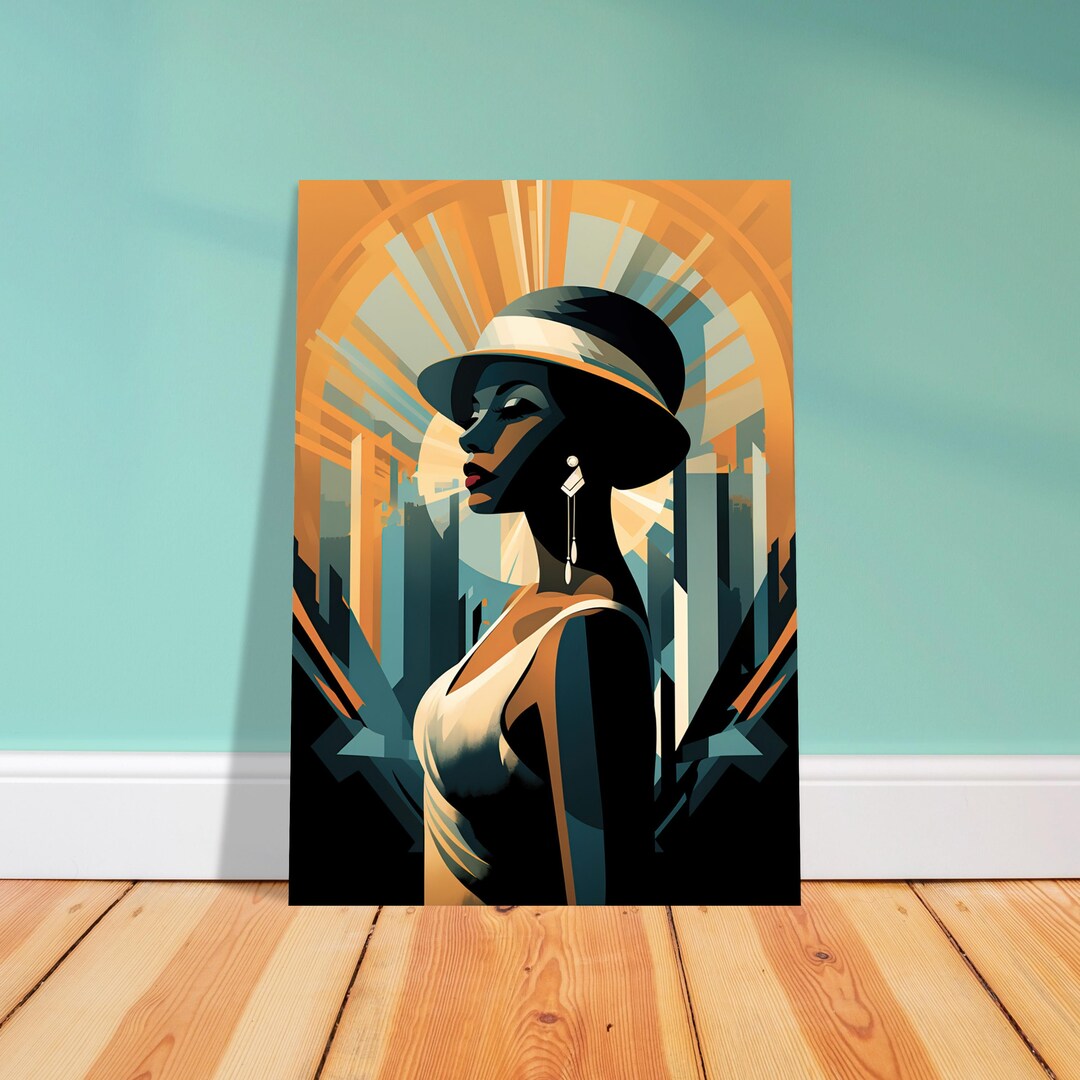 Strong Female Print, Vintage Art Deco Print, 1920s Female Art Deco Wall ...