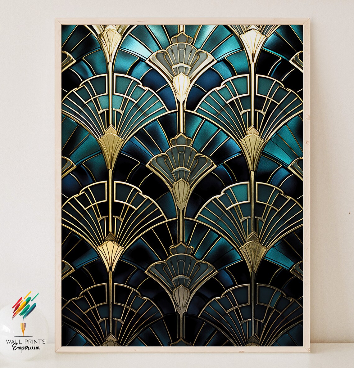 10 Piece Set Art Deco Wall Decor Printable Art Deco Print Etsy