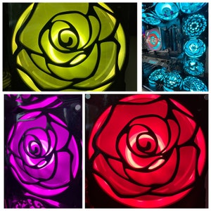 Rose Flower Fan Grill/Cover 120mm Custom 3D Printed Gaming PC Case Shroud Build Mod Accessory with Magnets #124