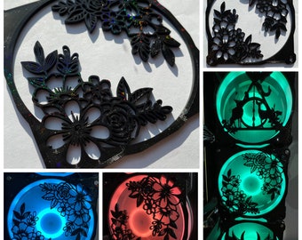 Flower Bouquet Fan Grill/Cover 120mm Custom 3D Printed Gaming PC Case Shroud Build Mod Accessory with Magnets #133