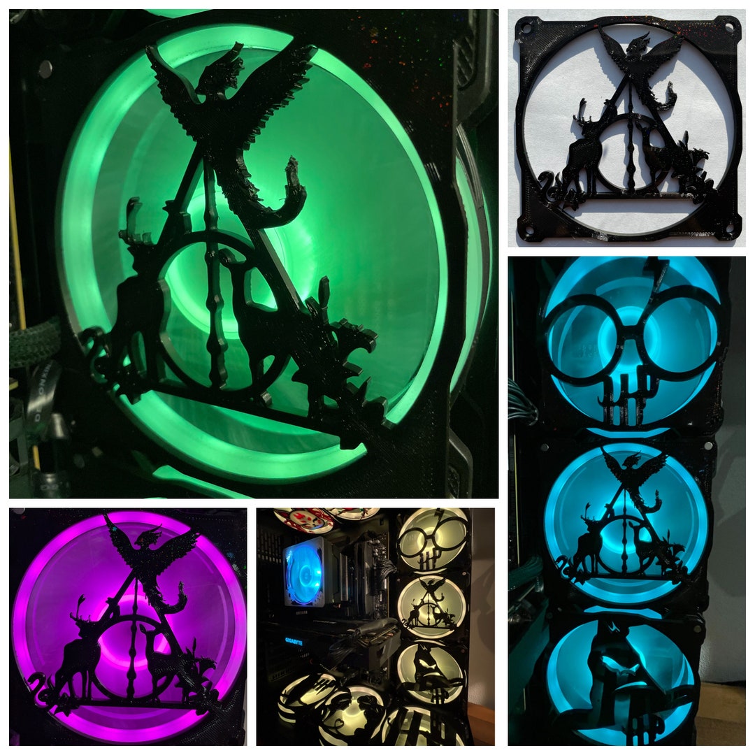 Wizardy Houses Harry Potter Fan Grill/cover 120mm Custom 3D Printed