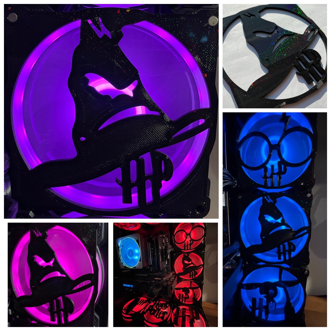 Harry Potter Sorting Hat Fan Grill/cover 120mm Custom 3D Printed Gaming