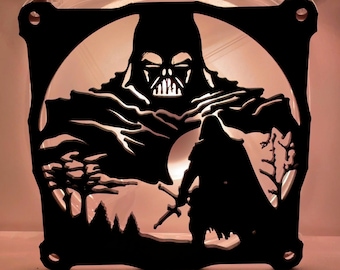 Dark Force Fan Cover 120mm RGB Fan Grill - Custom 3D Printed Gaming PC Fan Shroud Build Mod Accessory with screws or Magnets #8