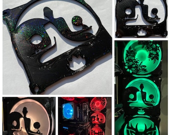 Yin&Yang Budah Fan Grill/Cover 120mm Custom 3D Printed Gaming PC Case Shroud Build Mod Accessory with Magnets #136