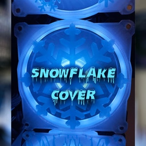 Snowflake Custom Fan Covers Mod for RGB Gaming Computer PC Magnet Grill Game Accessories