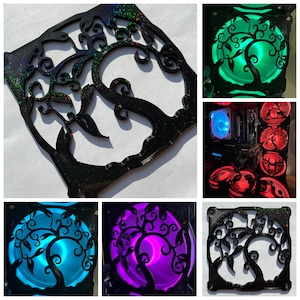 Spirit Tree Fan Grill/Cover 120mm Custom 3D Printed Gaming PC Case Shroud Build Mod Accessory with Magnets #134
