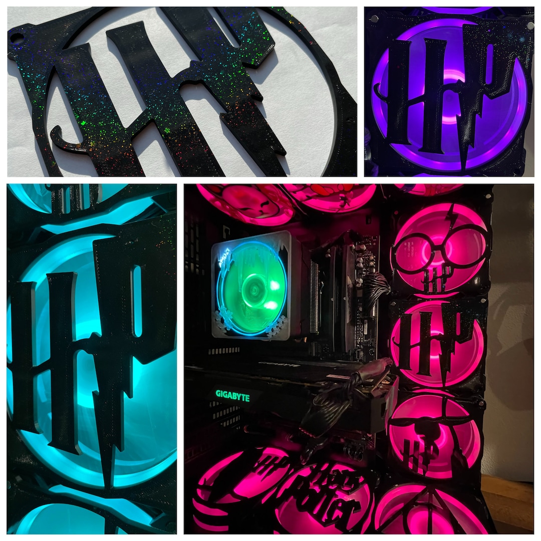 Harry Potter Fan Grill/cover 120mm Custom 3D Printed Gaming PC Case