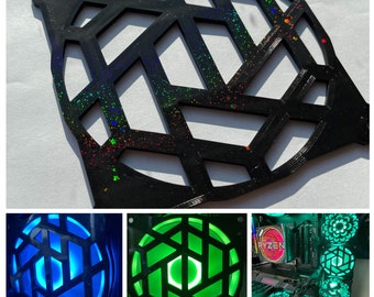 Line Pattern Fan Grill/Cover 120mm Custom 3D Printed Gaming PC Case Shroud Build Mod Accessory with Magnets #126